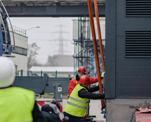 Aufbau eines Point od Presence auf dem Gelände der Vattenfall Wärme AG durch die ANEDIS