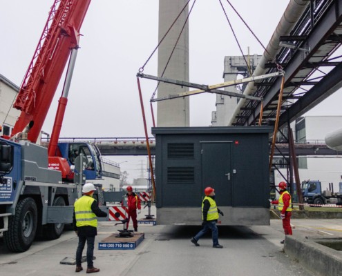 Aufbau eines Point od Presence auf dem Gelände der Vattenfall Wärme AG durch die ANEDIS