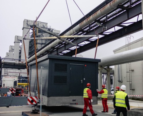 Aufbau eines Point od Presence auf dem Gelände der Vattenfall Wärme AG durch die ANEDIS